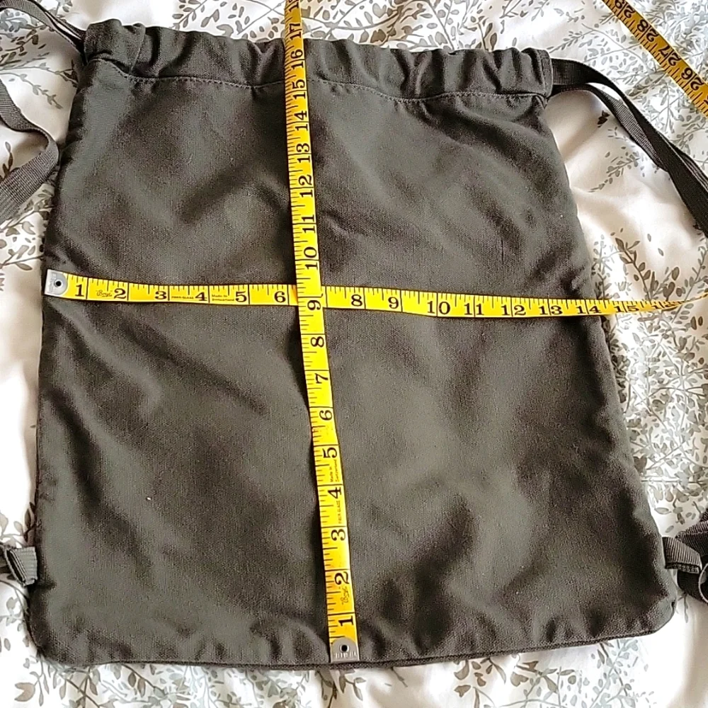 100% Cotton Canvas Backpack - Picture 3 of 5